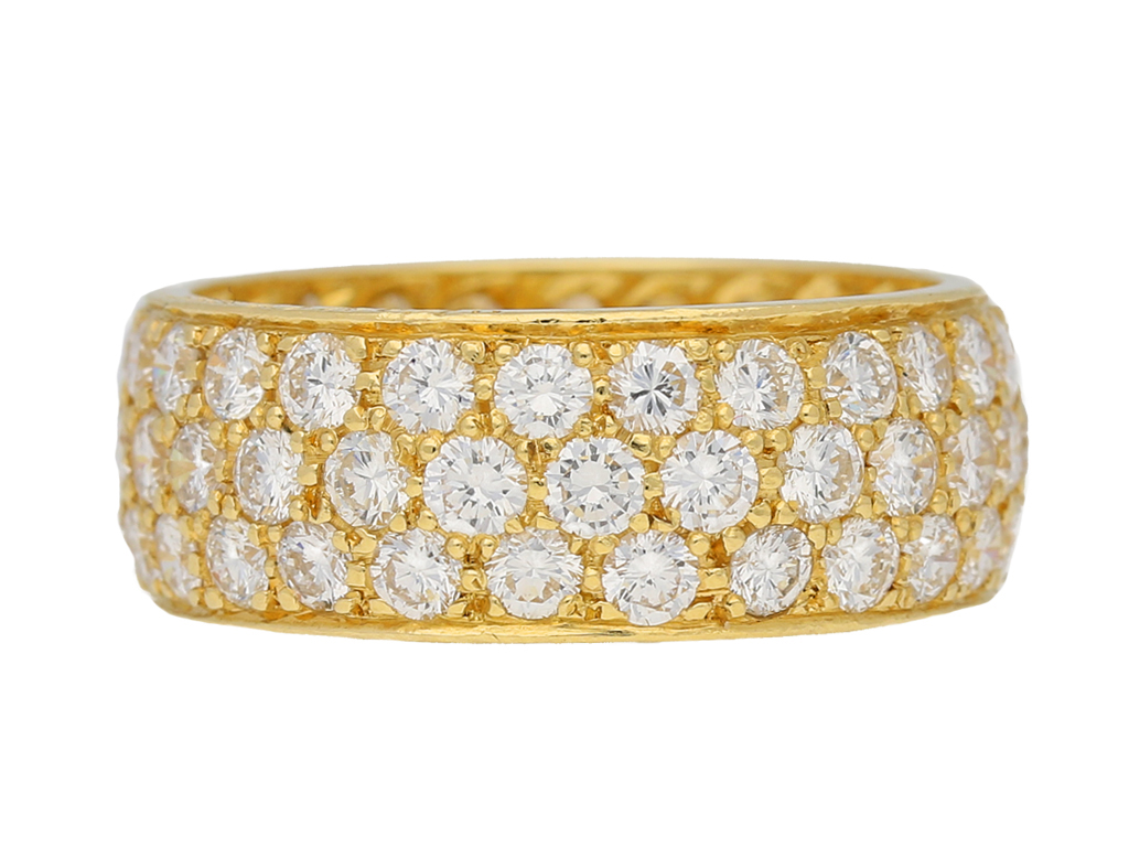 31017 - Circa 1960 Van Cleef & Arpels Gold Platinum Diamond Woven Ciga –  Durland Co