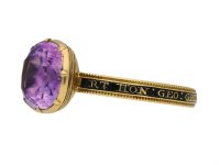 Amethyst memorial ring for the Right Honourable George Grenville 