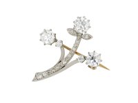 Edwardian Diamond Flower Brooch, circa 1910. hatton garden