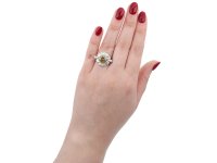 Vintage fancy colour diamond ring, circa 1950 hatton garden