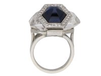 back Seaman Schepps rock crystal diamond sapphire berganza hatton garden