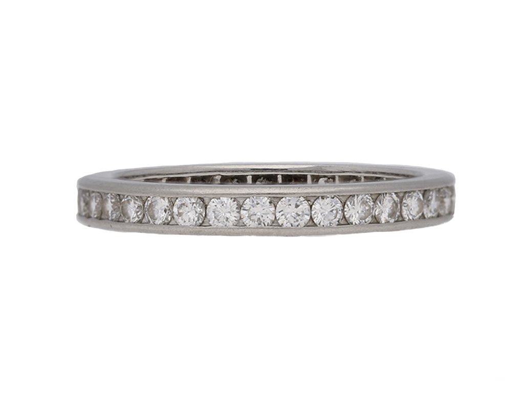 front view Tiffany diamond eternity ring berganza hatton garden