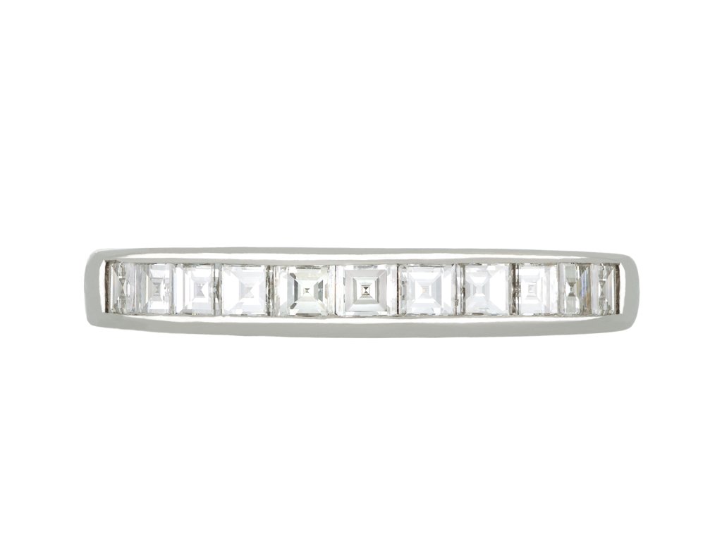 Diamond half eternity ring, circa 1930.