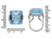 Aquamarine and diamond cocktail ring berganza hatton garden