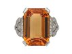 Art Deco Imperial topaz diamond ring berganza hatton garden