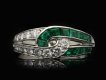 Vintage emerald diamond ring Oscar Heyman Brothers hatton garden.