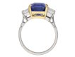 front view vintage sapphire diamond ring berganza hatton garden