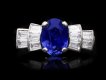 Art Deco sapphire and diamond ring, circa 1935.