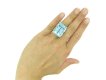 Vintage aquamarine cocktail ring berganza hatton garden