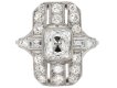 Vintage Diamond Cluster Ring, circa 1950.