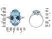 Aquamarine and diamond ring, circa 1920. Hatton Garden