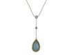 Opal and diamond drop pendant, circa 1915 hatton garden