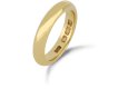 Yellow gold wedding band, English, circa 1910