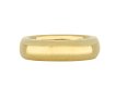 Yellow gold wedding band, English, 1856