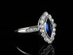 Sapphire and diamond cluster ring, circa 1905. hatton garden.