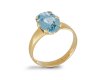 Aquamarine solitaire ring, Swedish, 1900. hatton garden