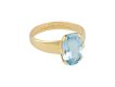 Aquamarine solitaire ring, Swedish, 1900. hatton garden