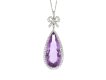 Amethyst and diamond pendant, circa 1910. 