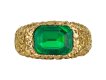 Chaumet Colombian emerald solitaire ring, circa 1965. hatton garden