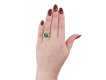 Chaumet Colombian emerald solitaire ring, circa 1965. hatton garden