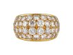 Bulgari bombé diamond cluster ring, Italian, hatton garden