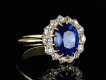 Ceylon sapphire and diamond coronet cluster, hatton garden