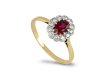 Ruby and diamond coronet cluster ring, circa 1960. hatton garden