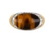 Kutchinsky tiger's eye and diamond ring, 1972. hatton garden