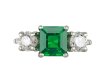 Colombian emerald and diamond ring, American, circa 1960.