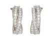 Cartier diamond hoop earrings, French, circa 1970. 