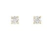 Diamond stud earrings.