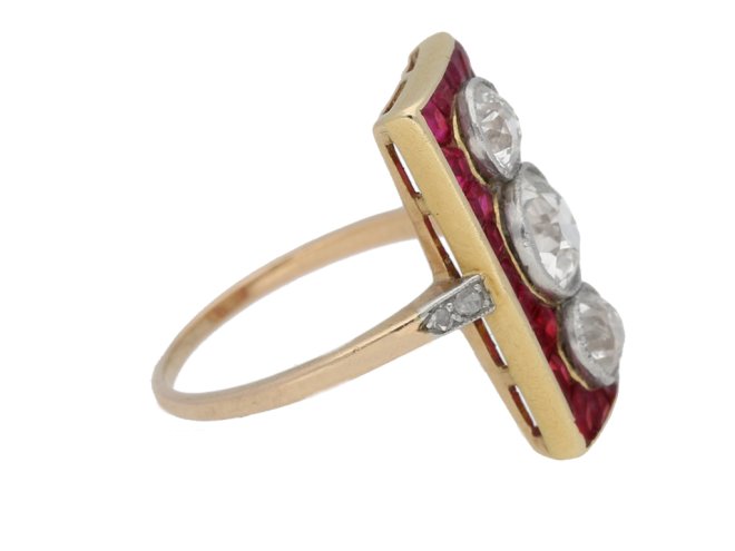 antique diamond ruby ring berganza hatton garden