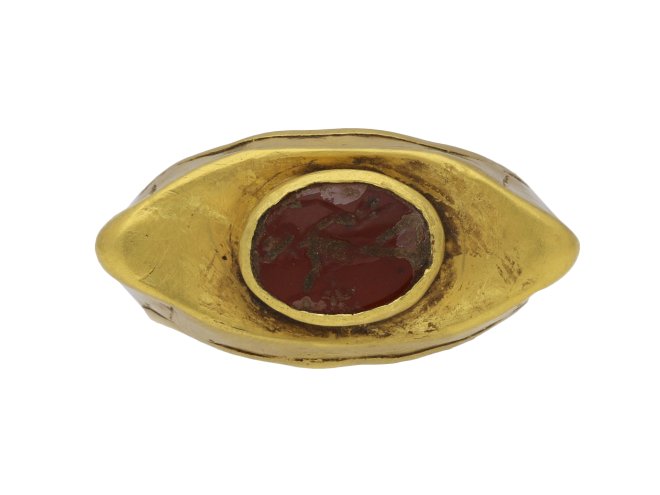 Ancient Roman cornelian signet ring berganza hatton garden