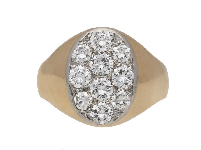 Diamond signet ring berganza hatton garden