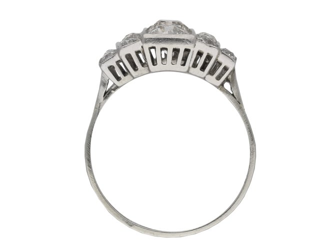 Art Deco diamond cluster ring berganza hatton garden