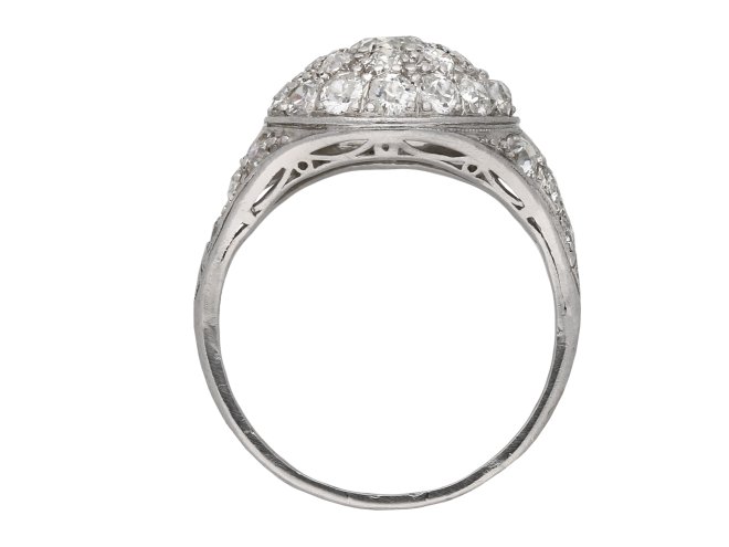 Diamond cluster ring, French berganza hatton garden