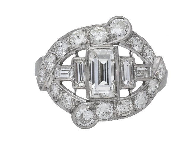 Diamond cluster ring, American berganza hatton garden