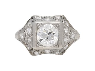 art deco engagement diamond ring hatton garden berganza