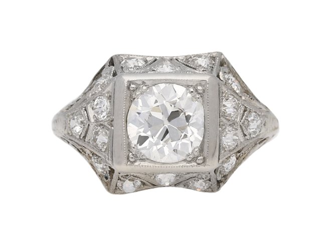 art deco engagement diamond ring hatton garden berganza