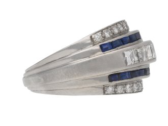 Oscar Heyman sapphire diamond ring berganza hatton garden