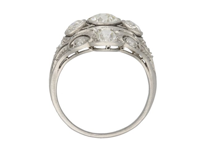 Diamond cluster ring berganza hatton garden