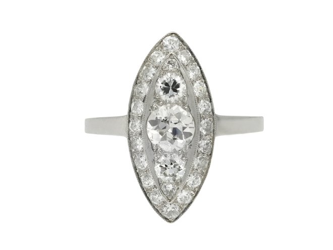 Diamond cluster ring hatton garden