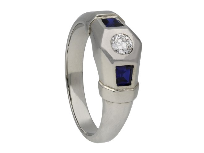 Diamond and sapphire ring hatton garden berganza