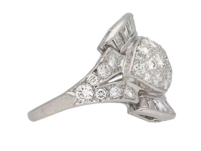 Diamond cocktail ring American circa 1950 berganza hatton garden