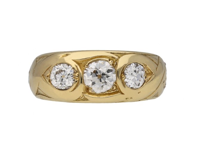 Victorian three stone diamond ring berganza hatton garden