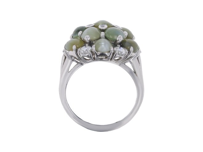 Oscar Heyman chrysoberyl and diamond ring berganza hatton garden