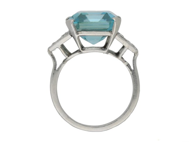 Art Deco zircon diamond ring berganza hatton garden