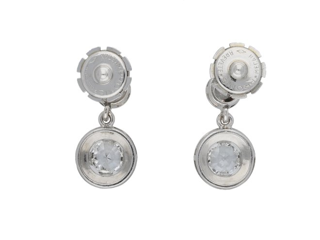 Diamond drop earrings hatton garden