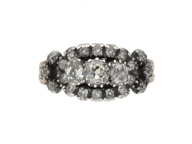 Victorian diamond cluster ring berganza hatton garden