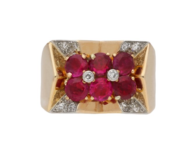 Boucheron Burmese ruby diamond ring berganza hatton garden